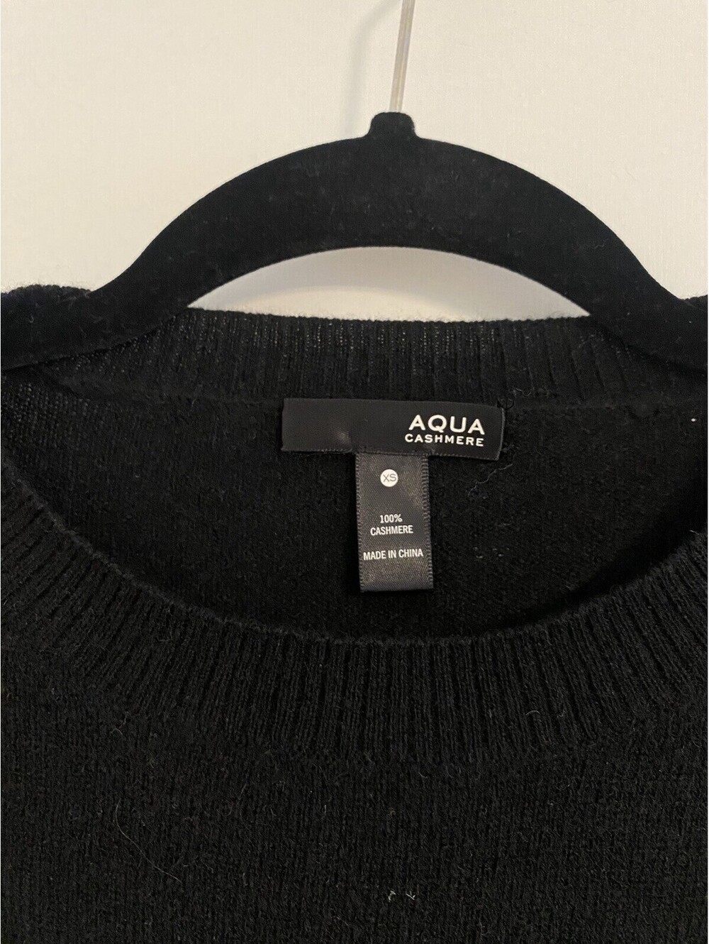 AQUA black 100 % Cashmere Exclusive skull sweater XS,  camouflage skull - Picture 2 of 4